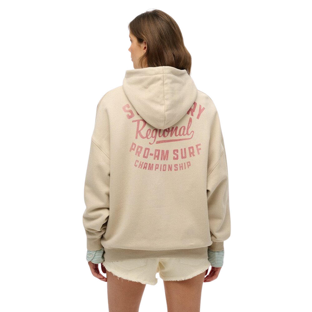 Oversized Hoodie Damen Superdry Lo-fi Outdoor 3/4