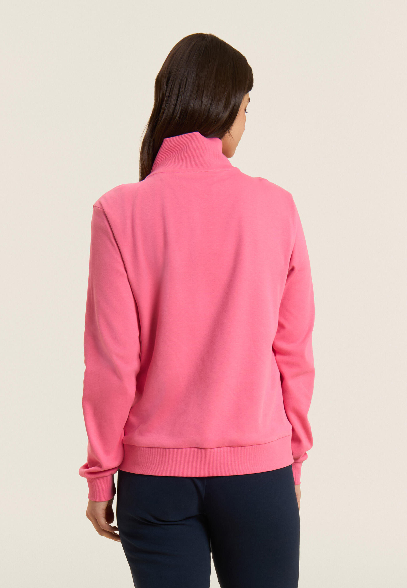 Jumpsuit met ritssluiting en hoge kraag, logo met parels 3/5