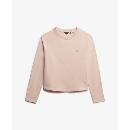 T-shirt manches longues avec logo femme Superdry Essential