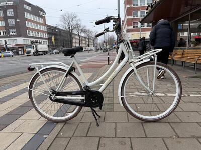 Tweedehands cortina u4, shimano nexus shifter, wit