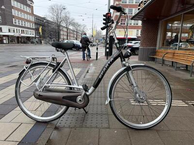 Tweedehands sparta stadsfiets bike, metal/grijs