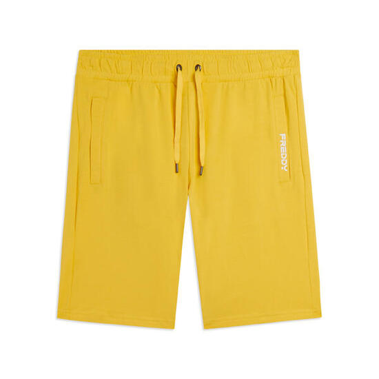 Pantalon court en jersey élastique avec poche