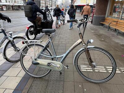 Batavus lage instap stadsfiets 57 cm, metal/grijs
