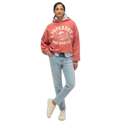 Dames hoodie oversized superdry lo-fi