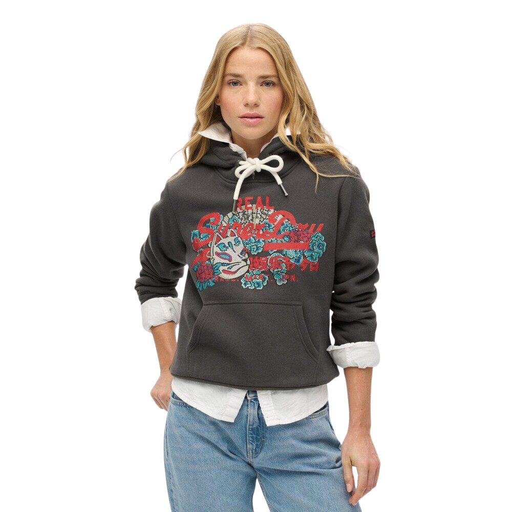 Dames Hoodie Superdry Vintage Logo Tokyo 2/5