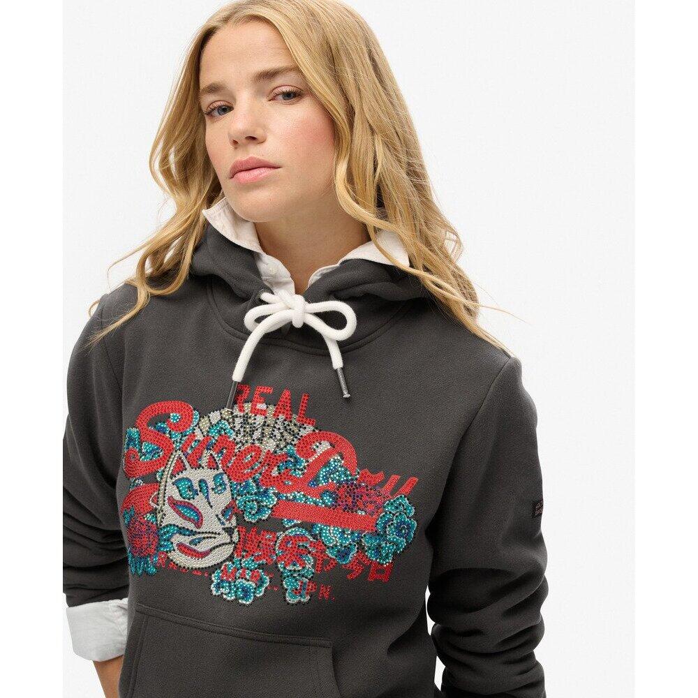 Sweatshirt à capuche femme Superdry Vintage Logo Tokyo 5/5