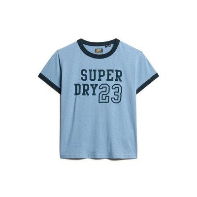T-shirt voor dames superdry athletic essentials ringer