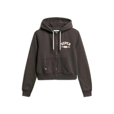 Korte en casual zip-up hoodie voor dames superdry athletic essentials