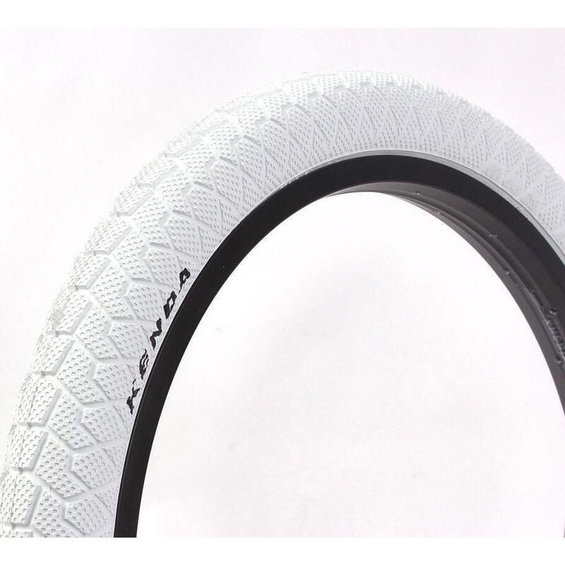 Set cauciucuri BMX KENDA 20 inch x 1,95 inch alb