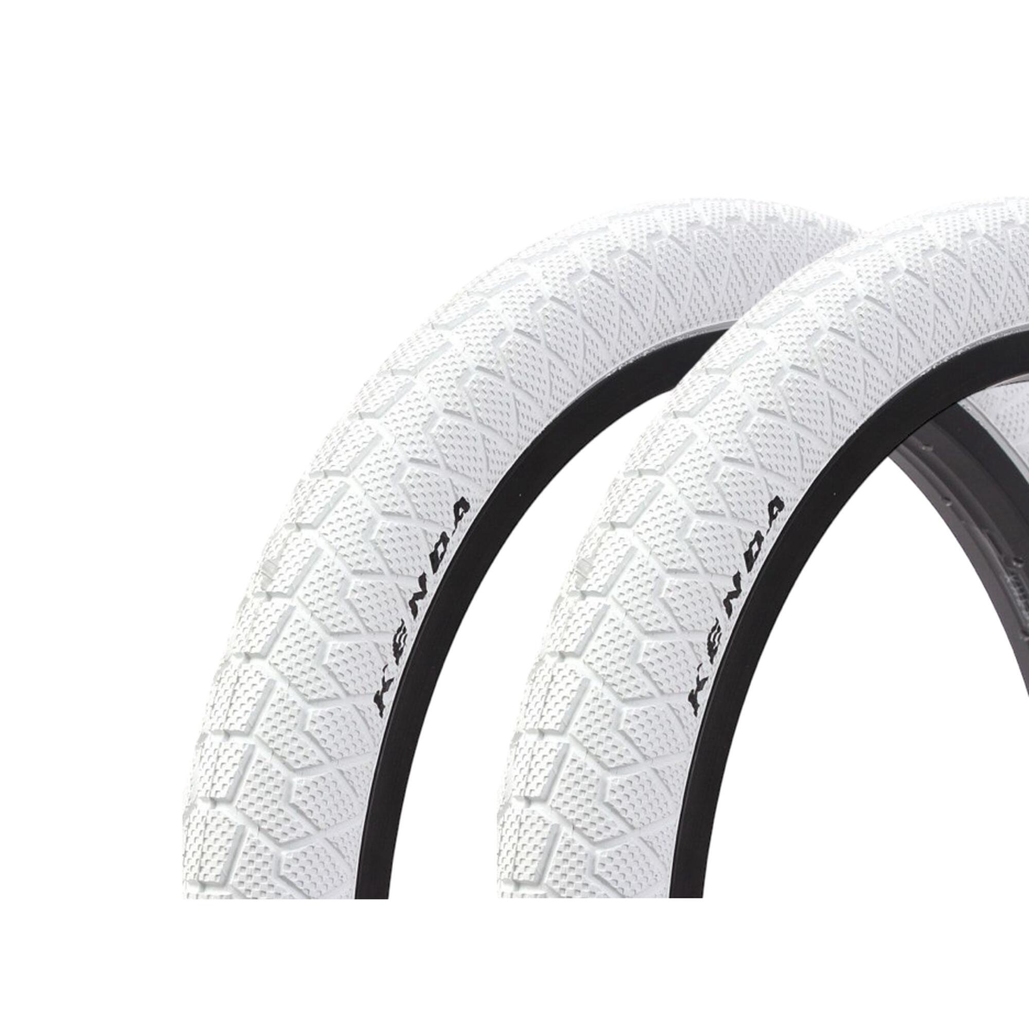 KENDA Sada plášťů BMX KENDA 20 palců x 1,95 palce bílé