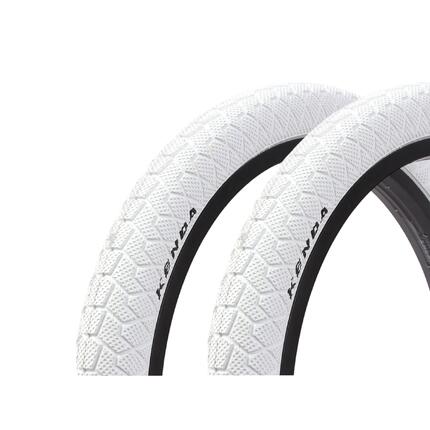 Zestaw opon BMX KENDA 20 cali x 1,95 cala biały
