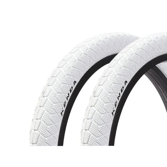Zestaw opon BMX KENDA 20 cali x 1,95 cala biały