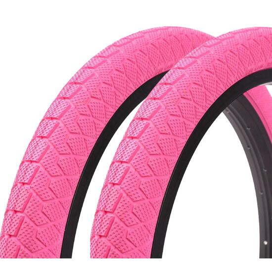 Zestaw opon BMX KENDA 20 cali x 1,95 cala różowy