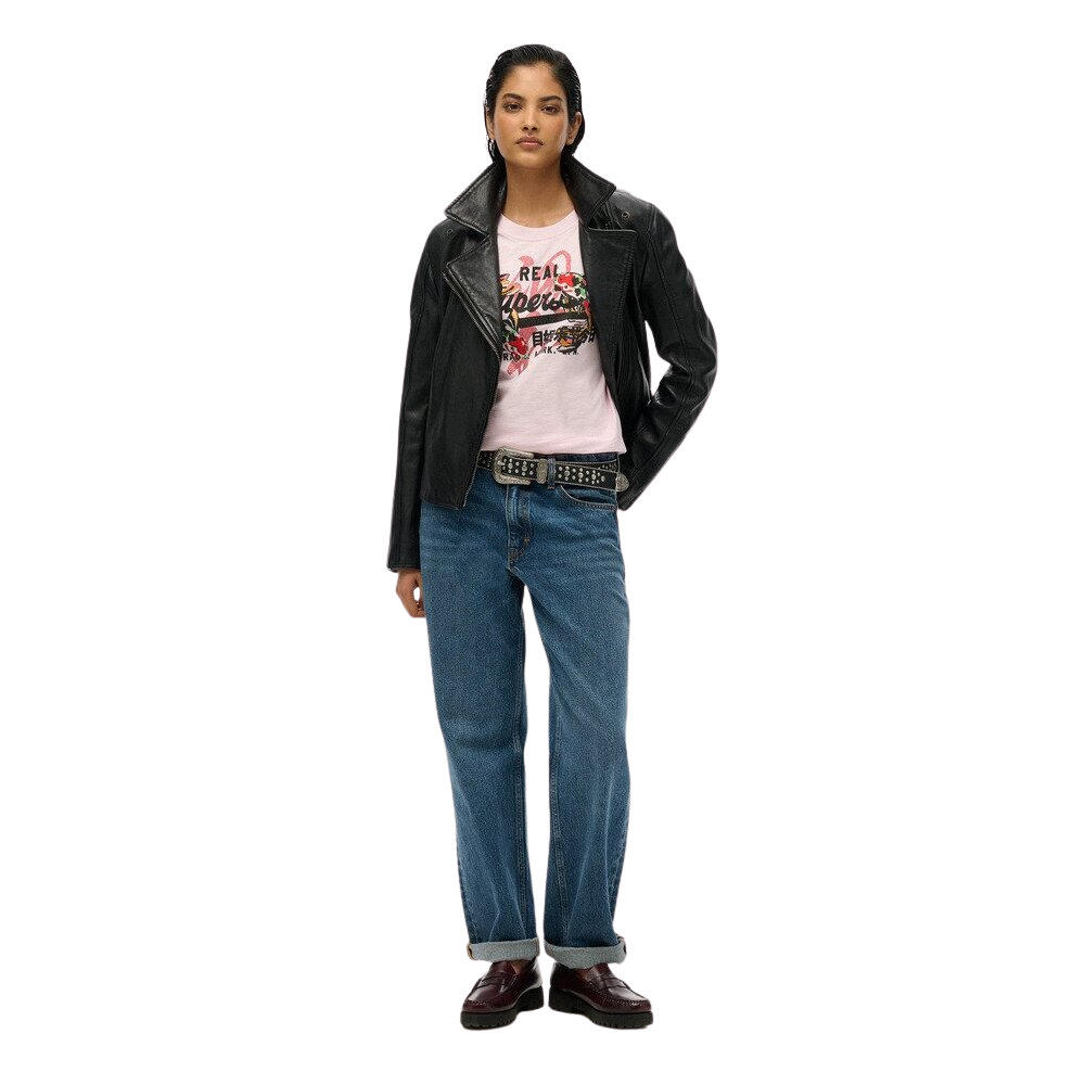 Casual T-shirt voor dames Superdry Vintage Logo Tokyo 3/5
