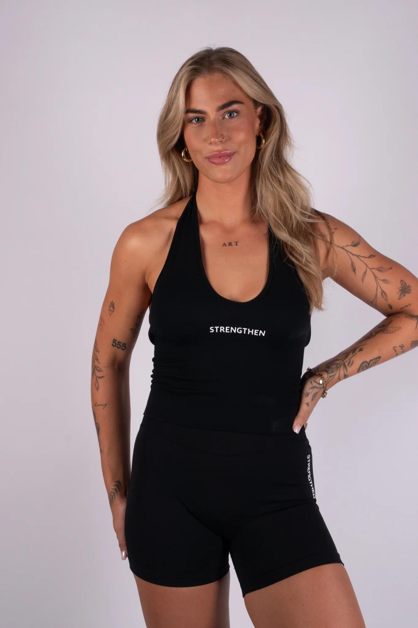 Solara halter top - black 3/7