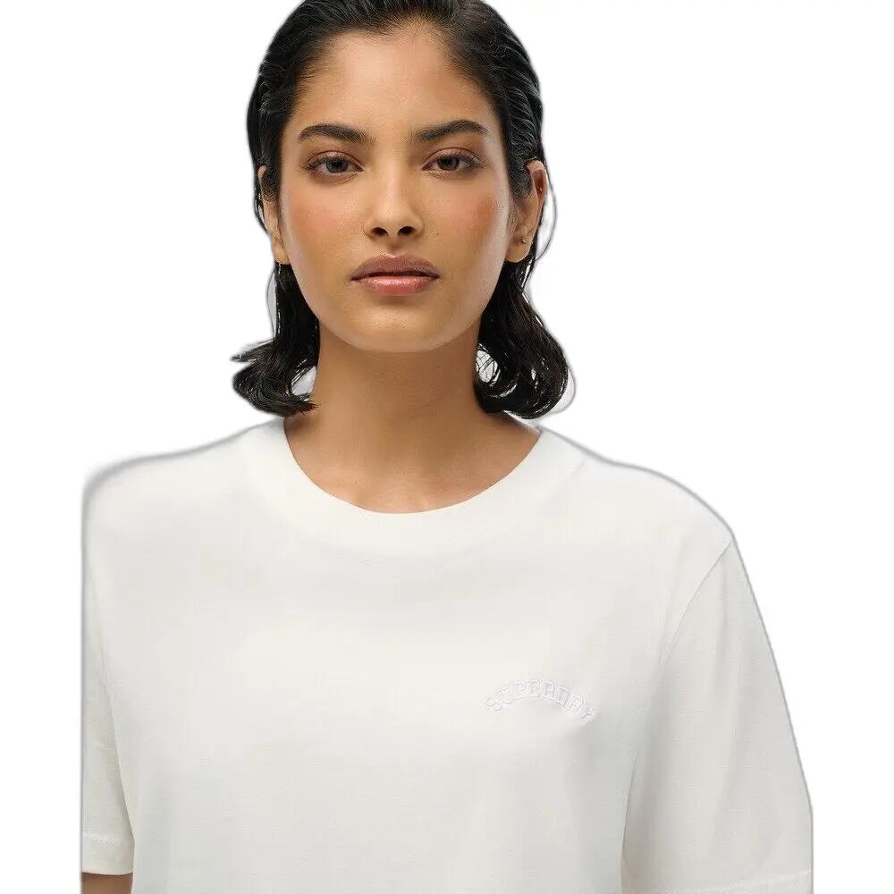 T-Shirt Blanc Femme Superdry W1011644A - XS 5/6