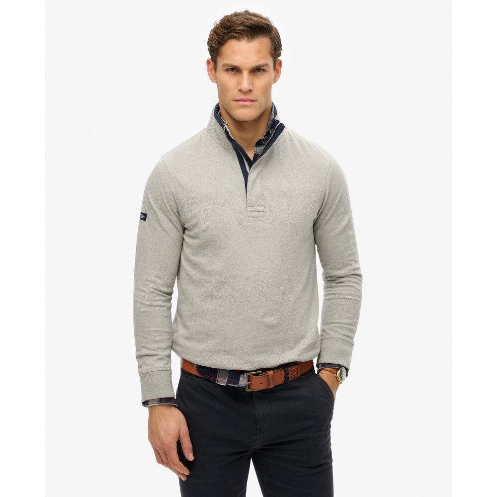 Sweatshirt mit halbem Reißverschluss Superdry Cotton Classics Jersey Henley 3/6