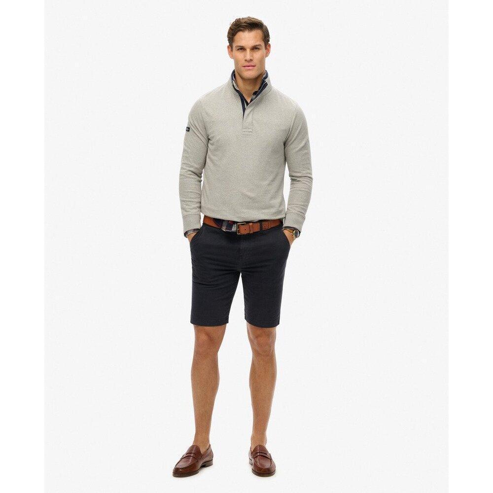 Sweatshirt mit halbem Reißverschluss Superdry Cotton Classics Jersey Henley 2/6