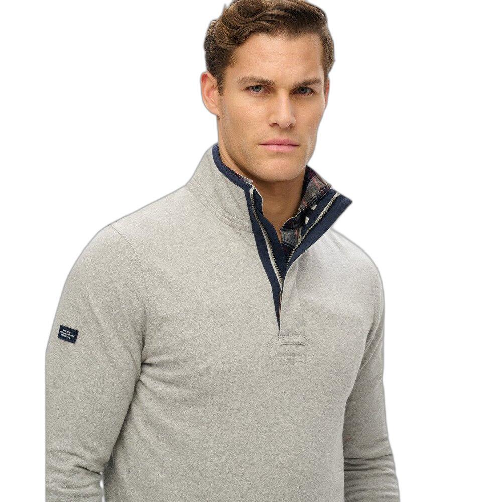 Sweatshirt mit halbem Reißverschluss Superdry Cotton Classics Jersey Henley 5/6