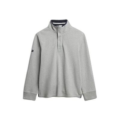 Sweater met halve rits superdry cotton classics jersey henley