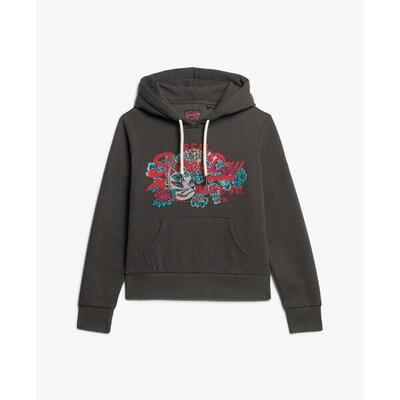 Dames hoodie superdry vintage logo tokyo