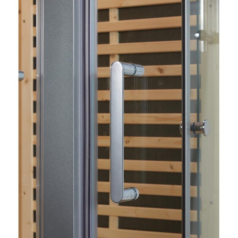 Combi Sauna Infrarouge Douche Hammam Boreal® IR-H 180G - Gauche 3/7
