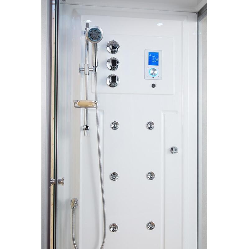 Combi Sauna Infrarouge Douche Hammam Boreal® IR-H 180G - Gauche 4/7
