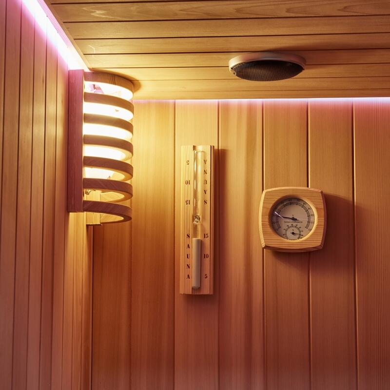 Combiné Sauna Hammam Boreal® Sublimation en Cèdre Rouge - 8 places - 340*175*210 3/7
