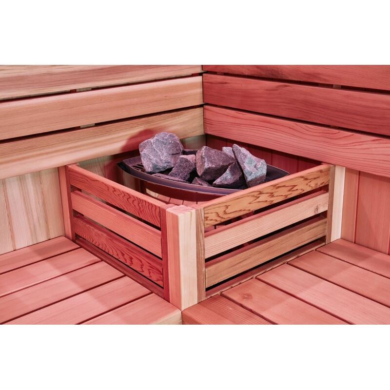 Combiné Sauna Hammam Boreal® Sublimation en Cèdre Rouge - 8 places - 340*175*210 6/7
