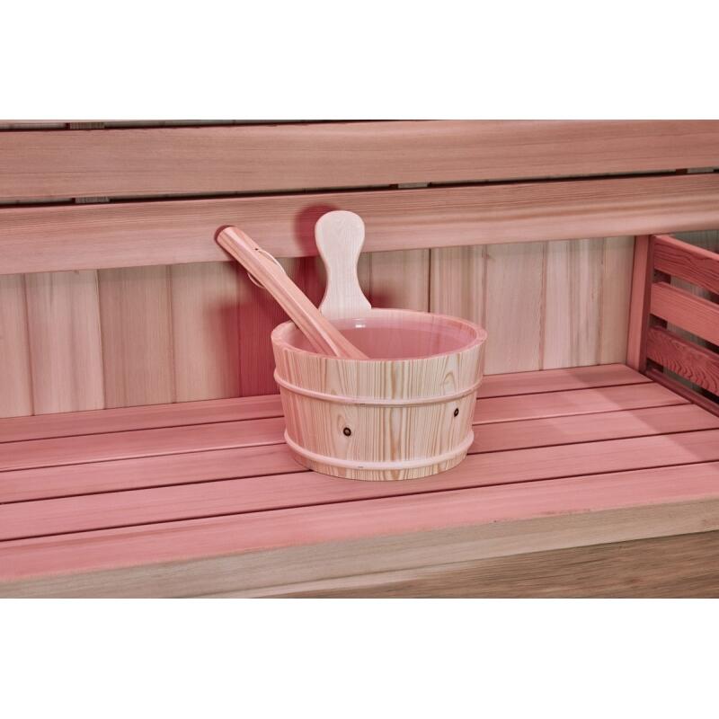 Combiné Sauna Hammam Boreal® Sublimation en Cèdre Rouge - 8 places - 340*175*210 7/7