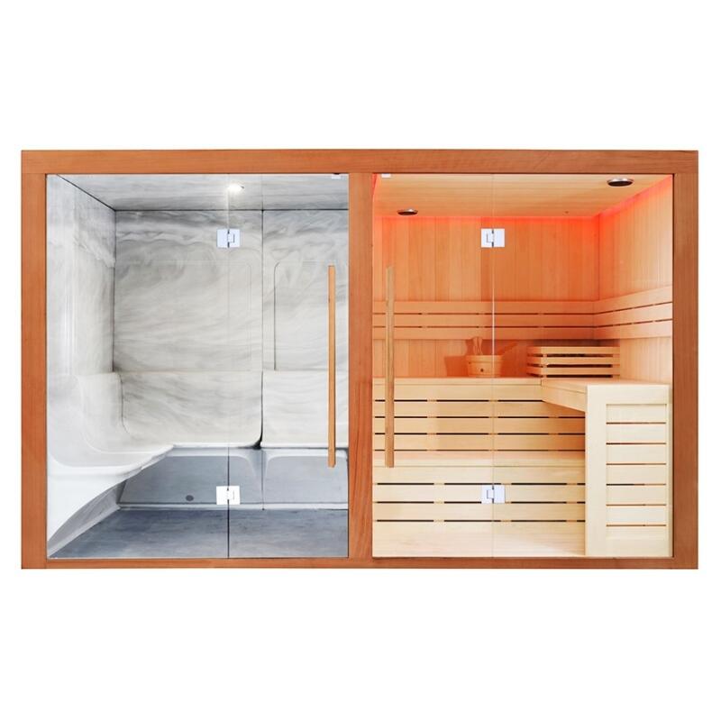 Combi Sauna Hammam Boreal® Sublimation - 8 places - 340*175*210 1/7
