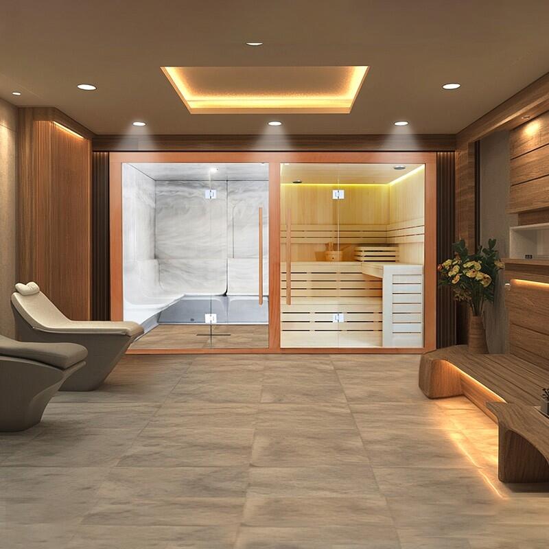 Combi Sauna Hammam Boreal® Sublimation - 8 places - 340*175*210 4/7