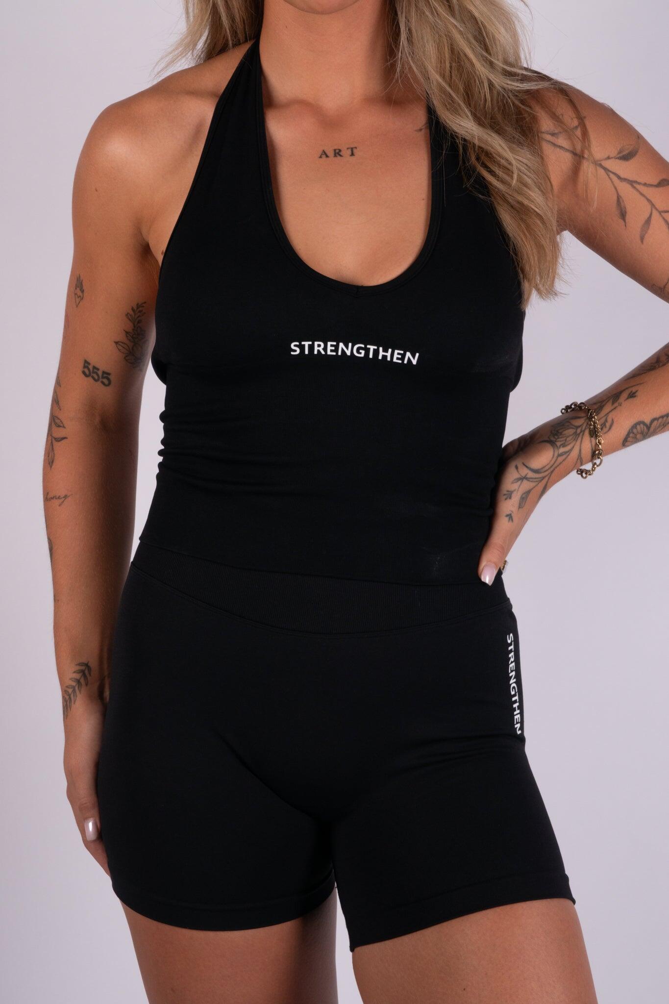Solara halter top - black 5/7