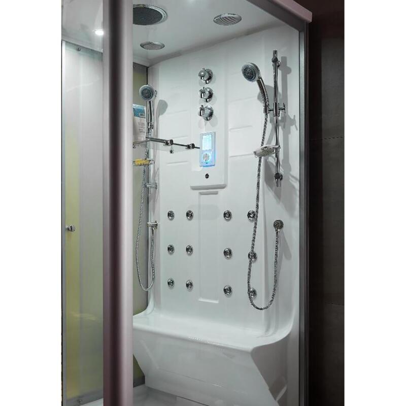 Combi Sauna Infrarouge Douche Hammam Boreal® IR-H-220D - droite 3/7