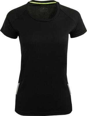 T-shirt sportiva maglione da donna nera