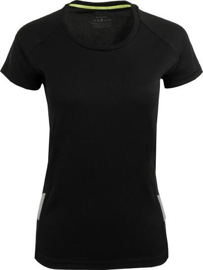 T-shirt sportiva maglione da donna nera
