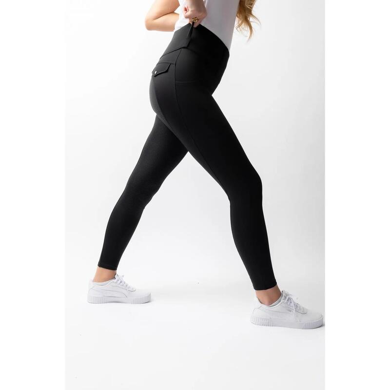 Pantalon echitație Horze Anya cu grip complet