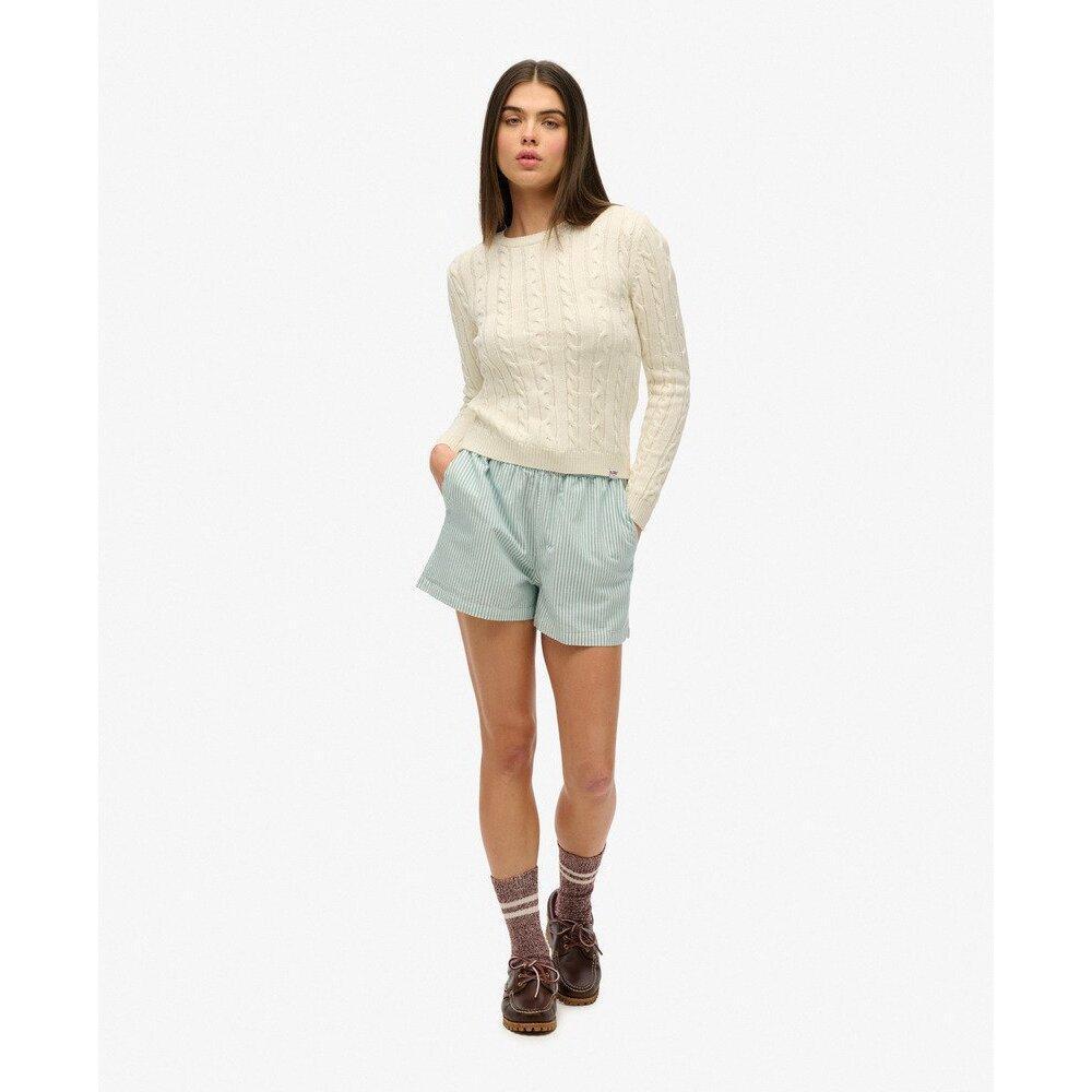 Jersey de canalé fino esenciales con cuello redondo para mujer Superdry 3/5