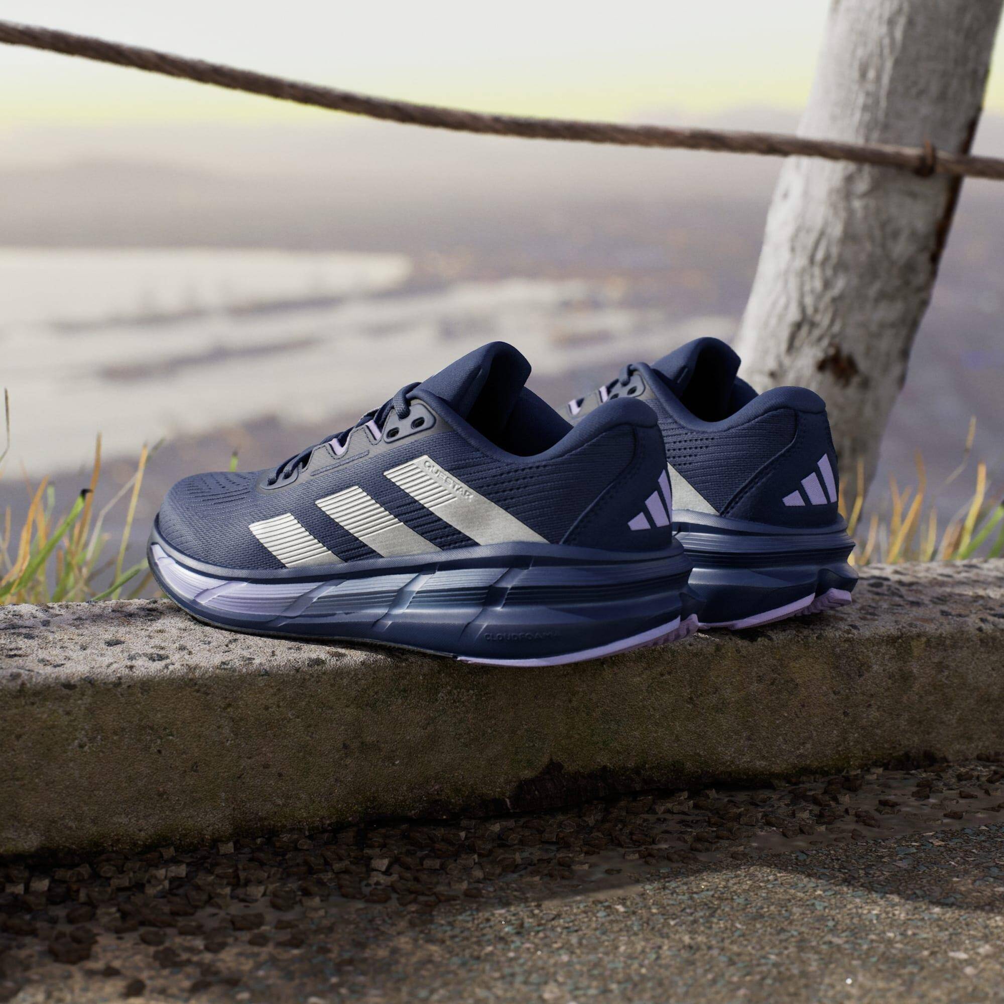 Adidas QUESTAR 3 W Women Running Shoes Blue -  5