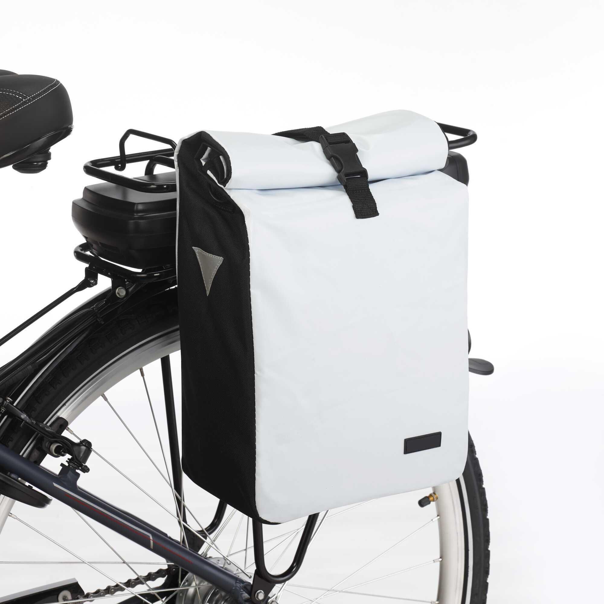 Torba rowerowa na bagażnik Profex Kurierka 15 L biała 2/6