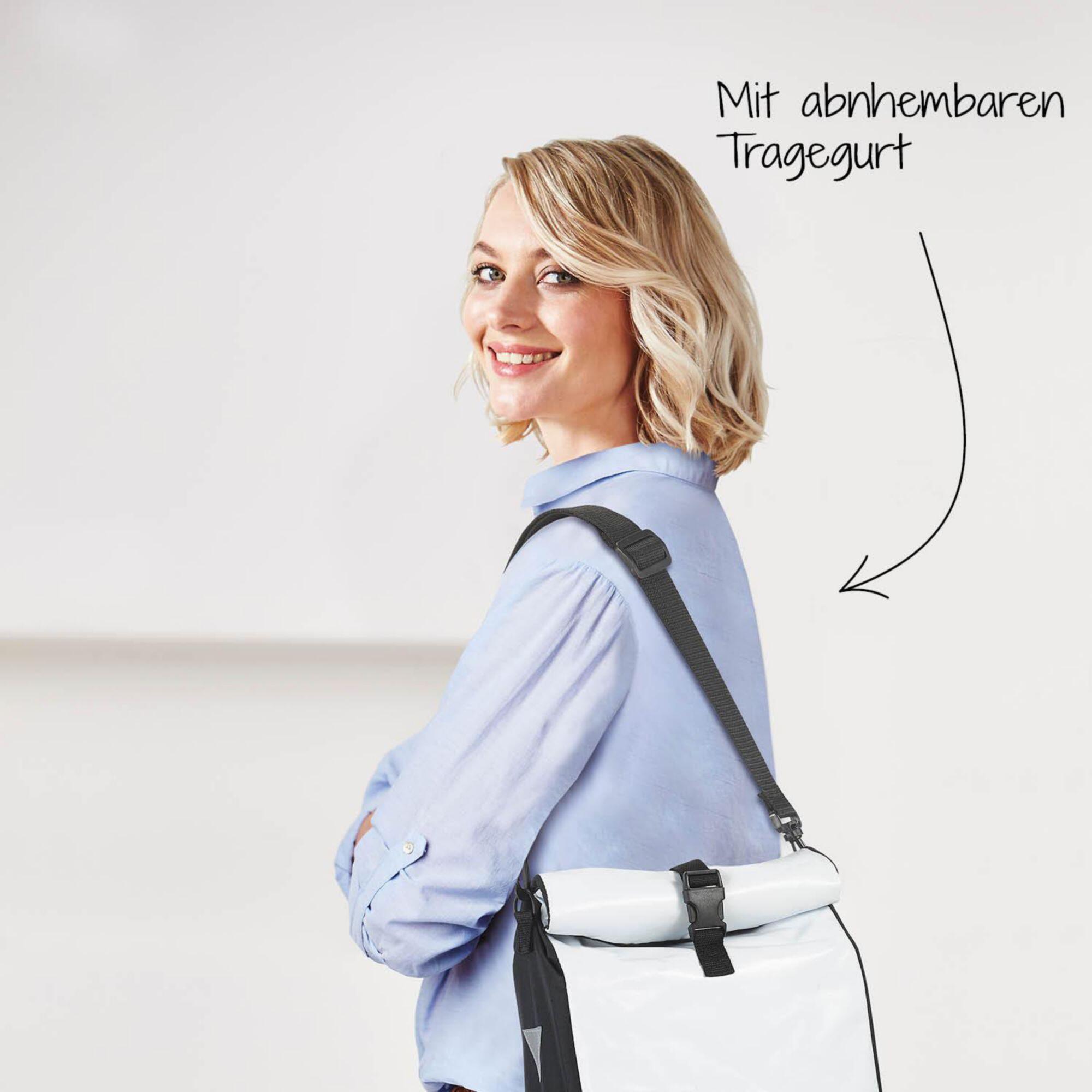 Torba rowerowa na bagażnik Profex Kurierka 15 L biała 4/6