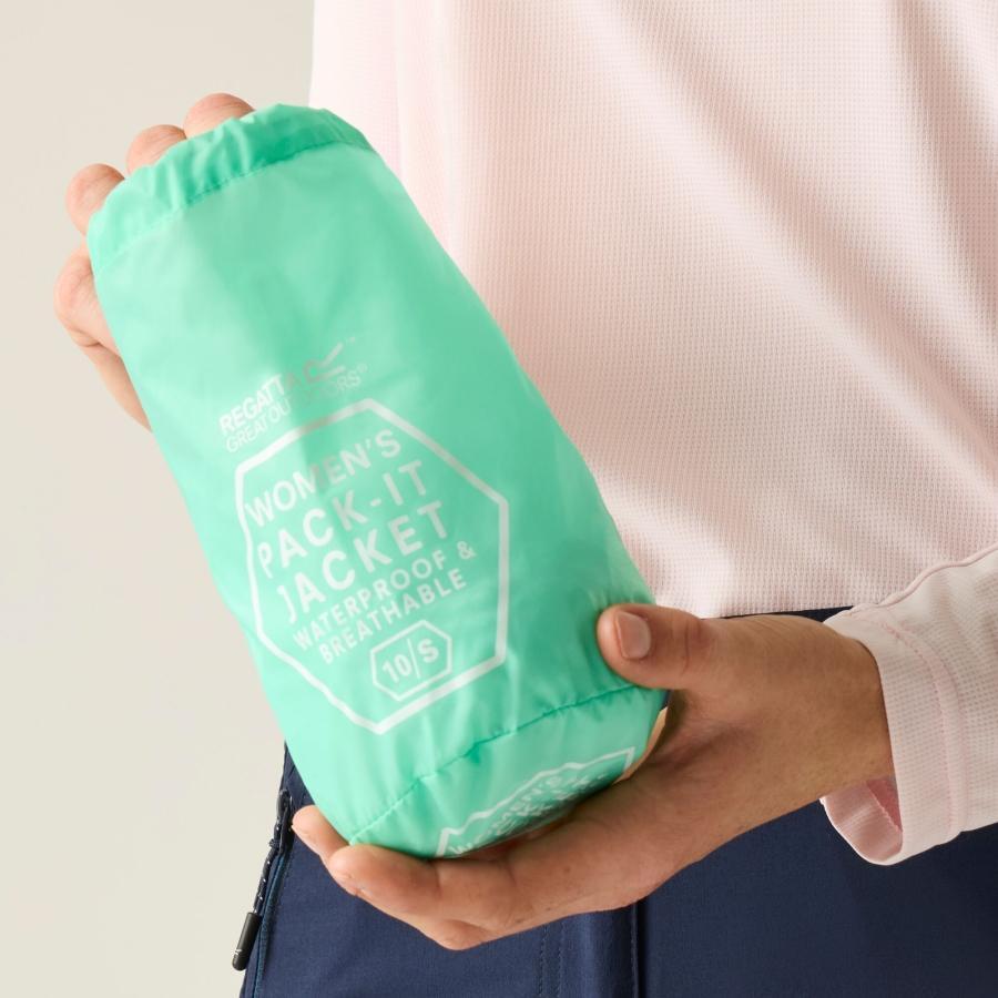 Casaco à prova de água para mulheres Regatta Pack-It III 6/6
