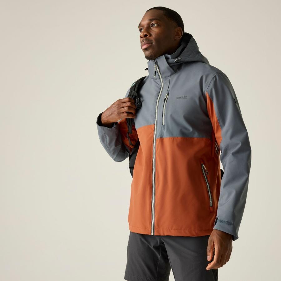 Veste de randonnée imperméable à capuche et à panneaux Bosfield pour homme 7/7