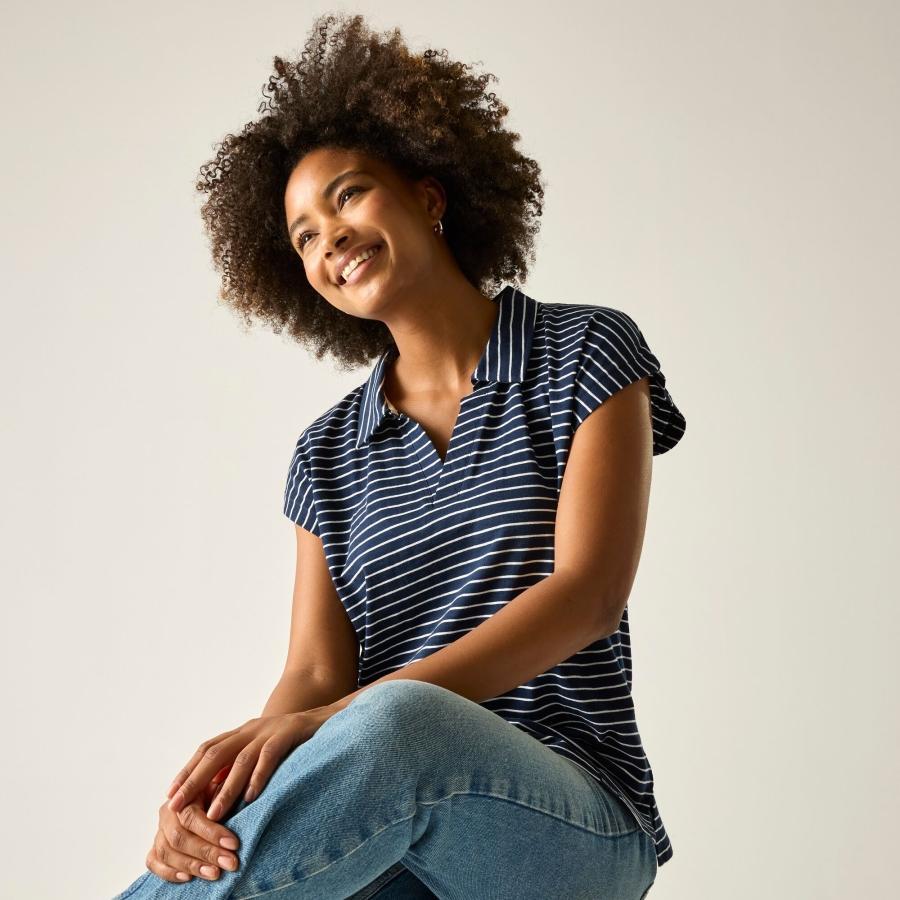 T-shirt à manches courtes et col Lorana pour femme 6/6