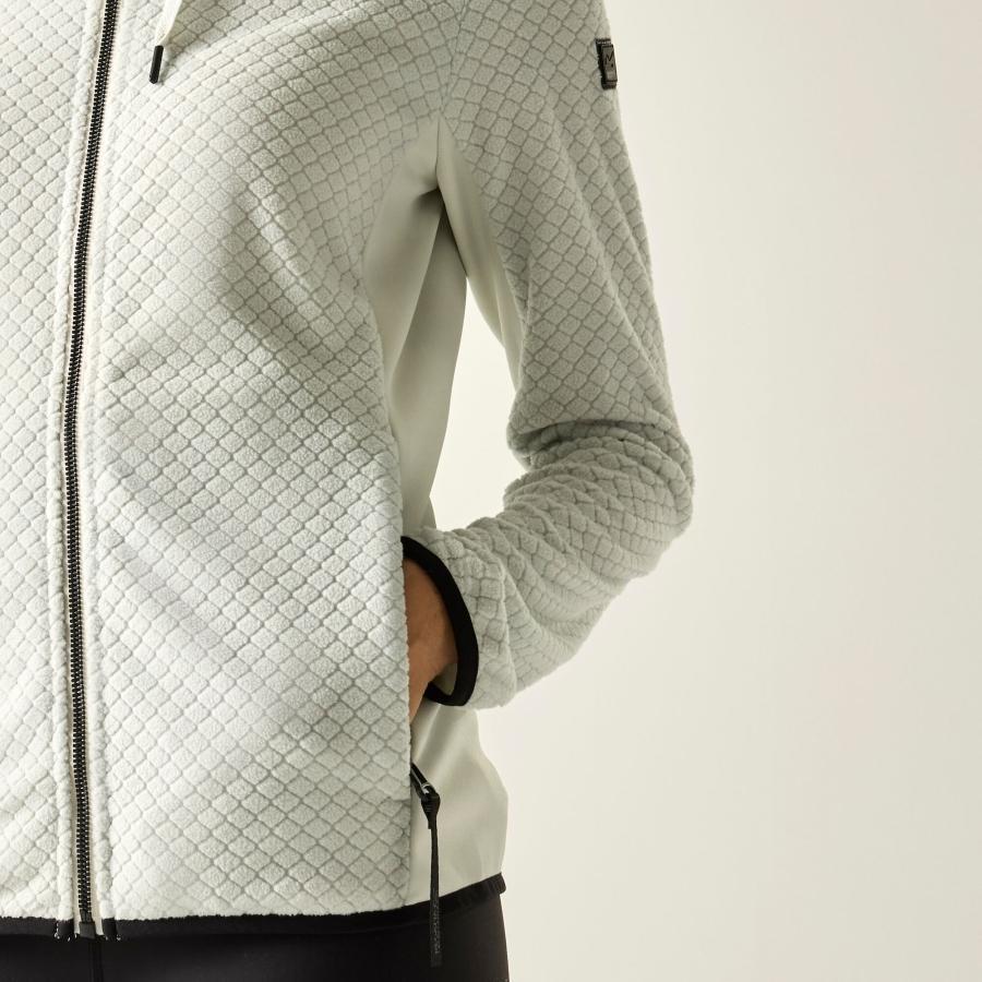Ellula Damen-Fleecejacke mit durchgehendem Reißverschluss und Kapuze 6/6