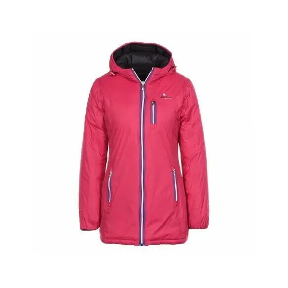 Reversible long ski jacket for women Peak Mountain Awill