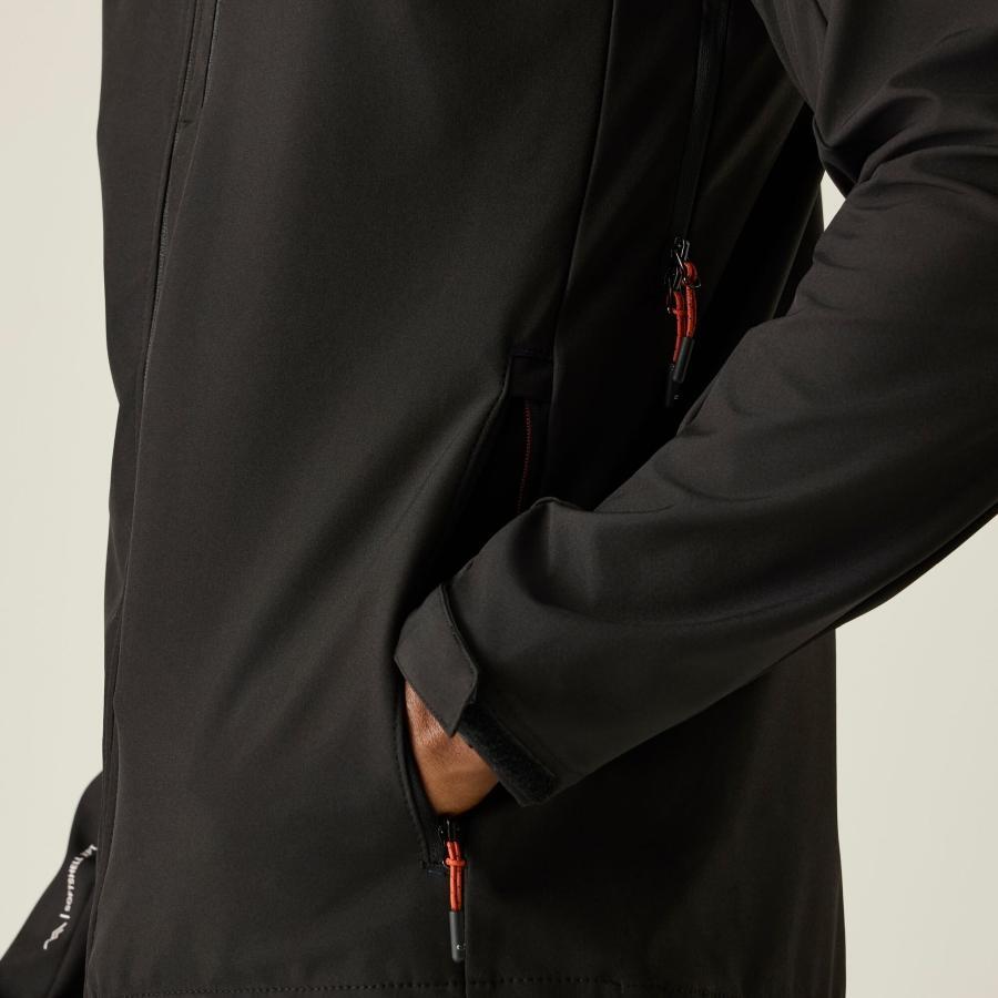 Chaqueta softshell impermeable con capucha Arana para hombre 6/6