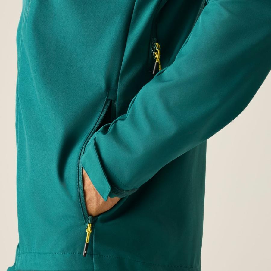 Giacca softshell impermeabile con cappuccio Arana da uomo 6/7