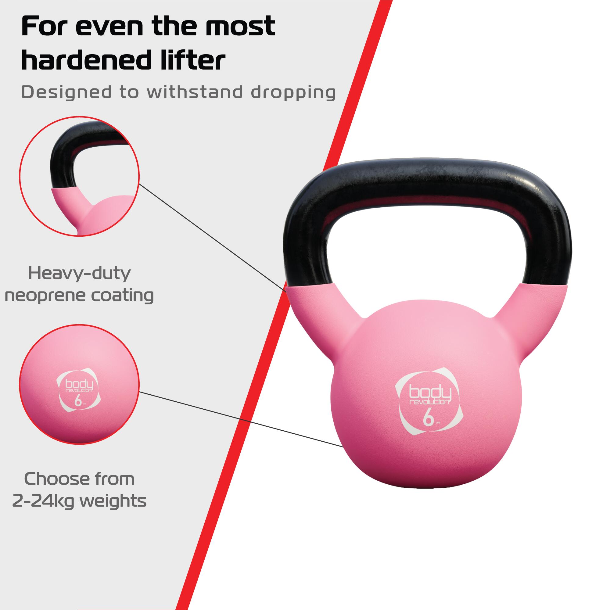Body Revolution 6 kg neopreen kettlebell 5/6