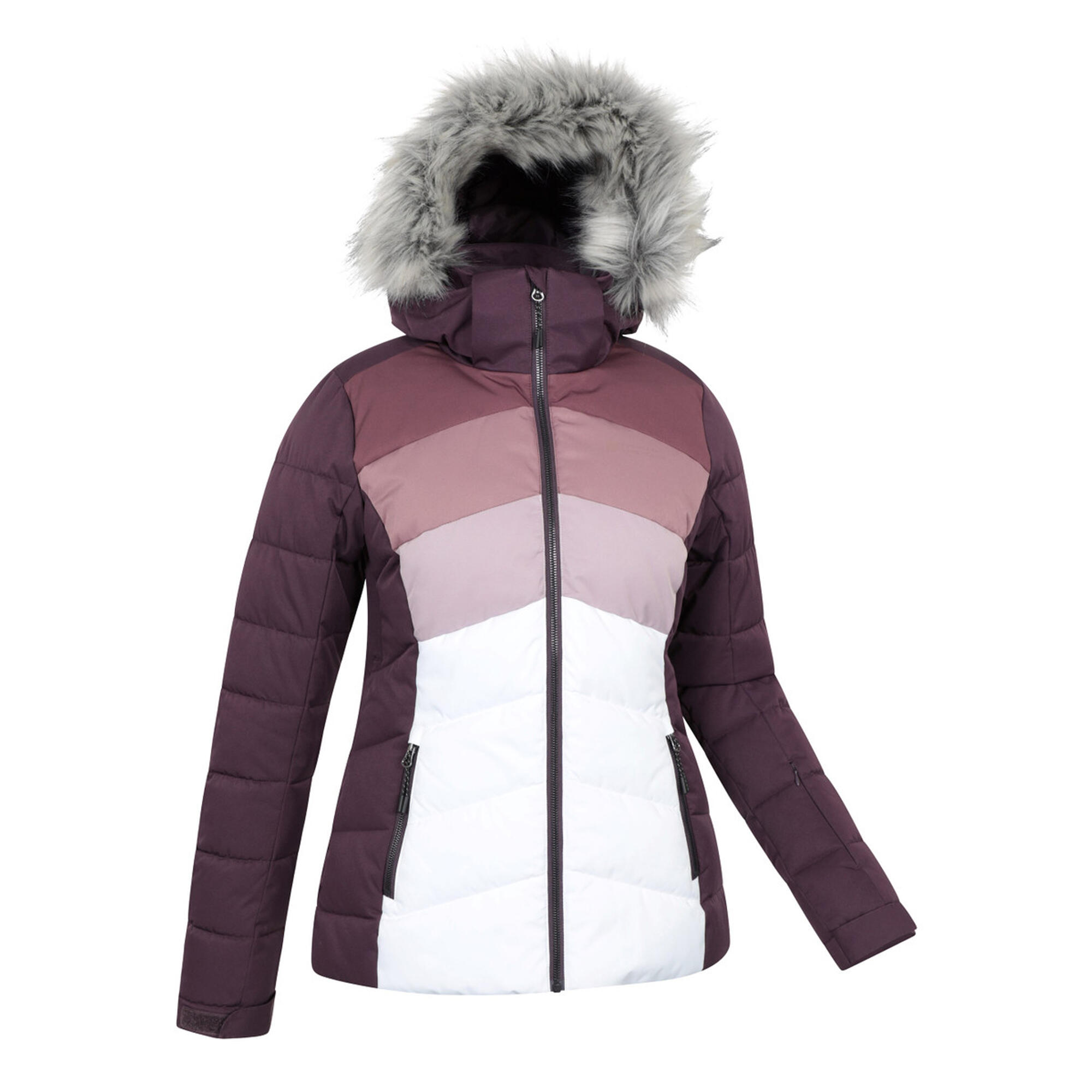 "Cascade" Skijacke Wattiert für Damen dunkellila 4/4